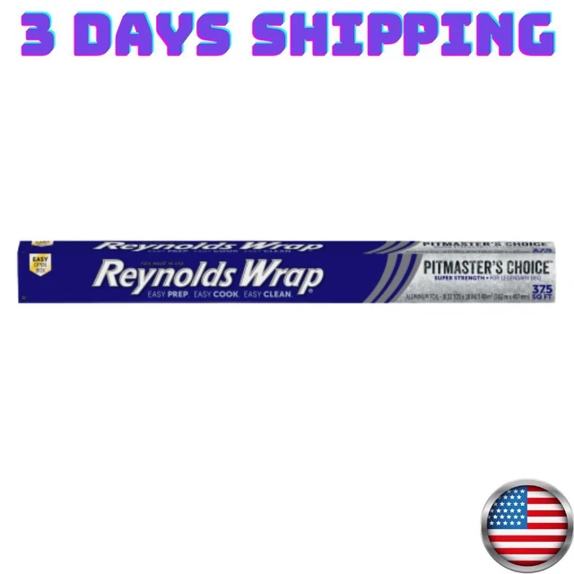 Reynolds Wrap Pitmaster’s Choice Aluminum Foil, 18 inch, 37.5 Square Feet
