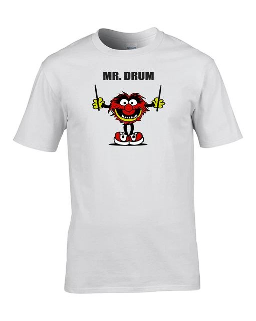 MR DRUM - Mr men drummer parody, funny music mens T Shirt