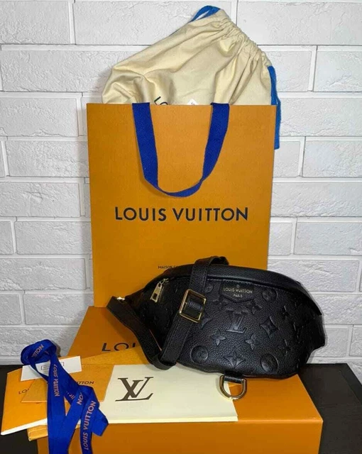 Louis Vuitton Black Bumbag Monogram Empreinte Leather Black M44812 Men  Authentic