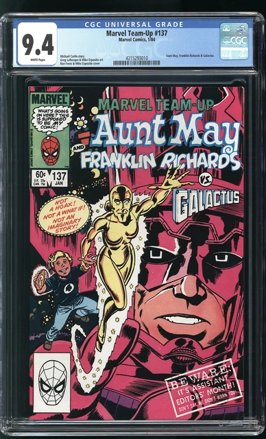 Marvel Team-Up 137 CGC 9.4 NM Franklin Richards & Galactus. app Spider-Man