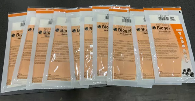 Biogel SKINSENSE Gloves Non-Latex/Powder-Free Glove Various Sizes /qty's EXPIRED