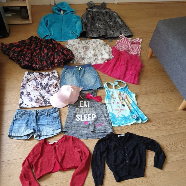 Bundle Of Girls Clothes Dress fluffy hoodie Next H&M George PRIMARK size 5-6