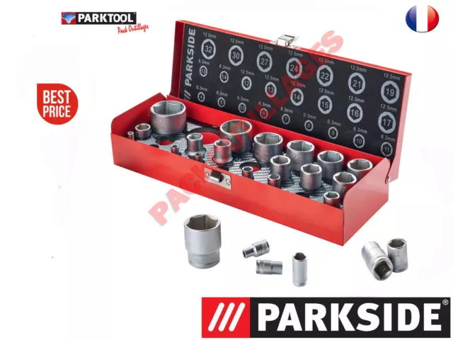 PARKSIDE Set de douilles 24 Pieces