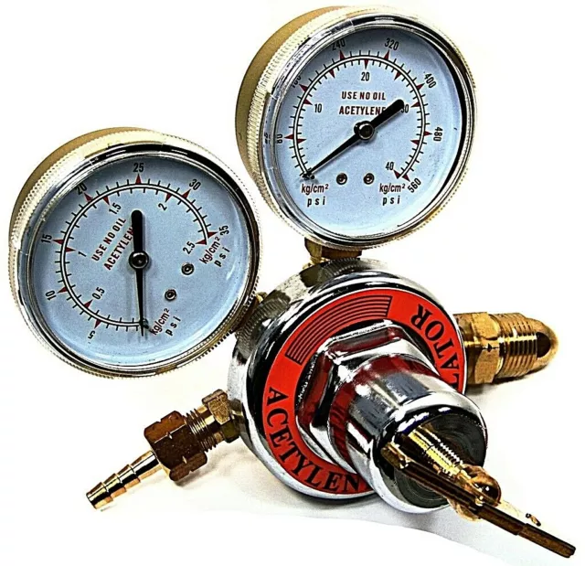 Acetylene Gas Welding Regulator Pressure Gauge Victor Type  CGA200 Solid Brass