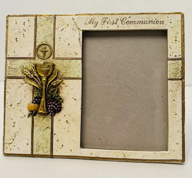 My First Communion Picture Frame Joseph's Studio by Roman Inc Holds 3.5x5 Photo