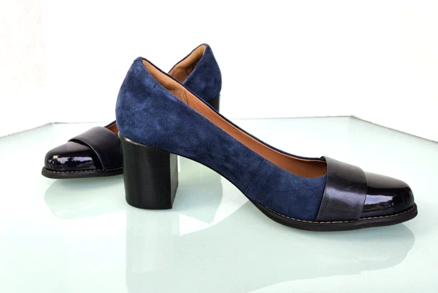 CLARKS ARTISAN TARAH Brae Colorblock Suede Pumps Size 9.5 25.60 PicClick