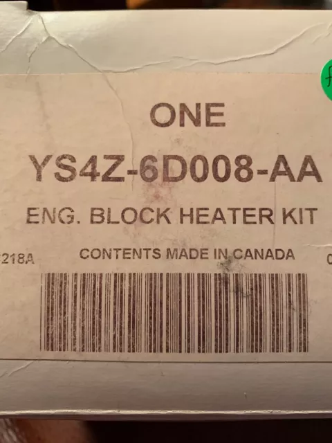 Ford YS4Z-6D008-AA 2000-2004 Focus Heating Unit Engine Block Heater Kit