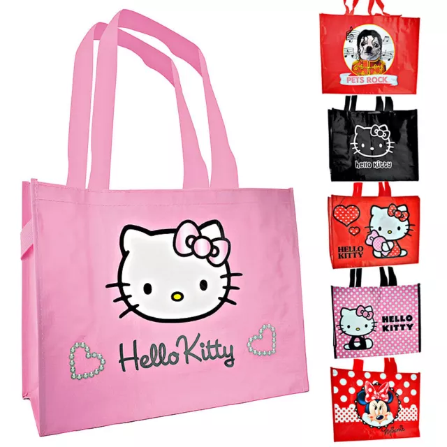 Einkaufstasche Schultertasche Shopper Badetasche Tragetasche Hello Kitty Minnie