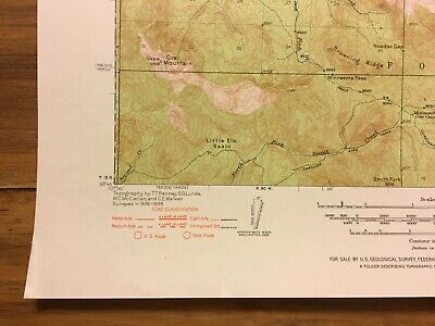 USGS topo map Mt. Mount Gunnison Quadrangle Grand Mesa National Forest Colorado 3