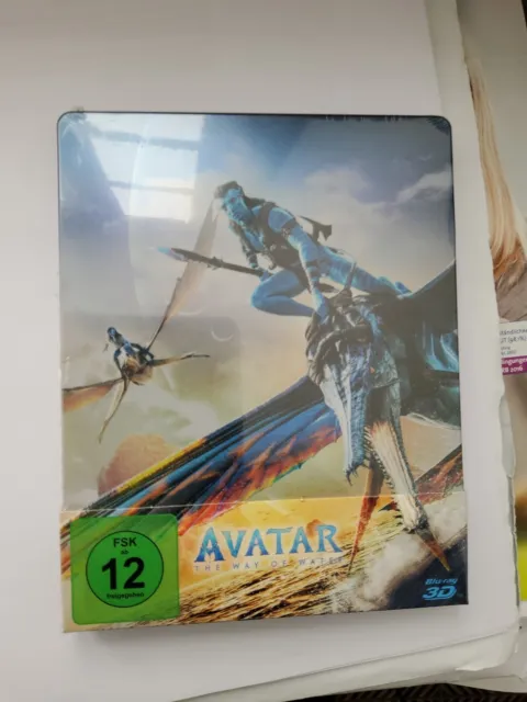 AVATAR THE WAY OF WATER LIMITIERTE STEELBOOK 3D BLU RAY, ovp in Folie