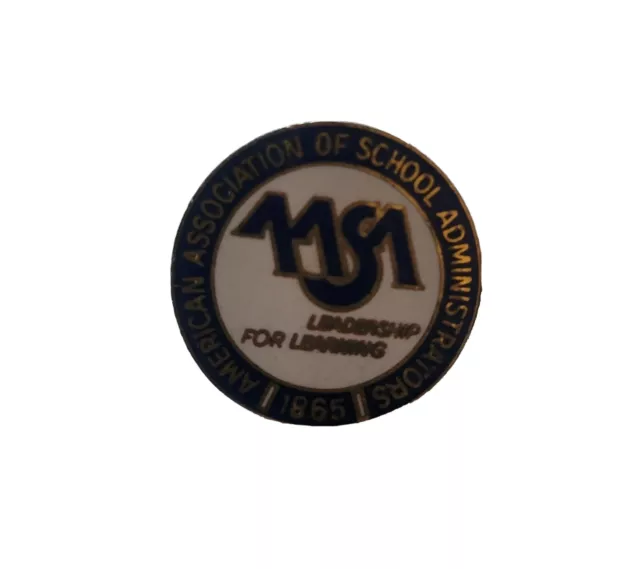 American Association School Administrators AASA Lapel Pin Teacher Educator