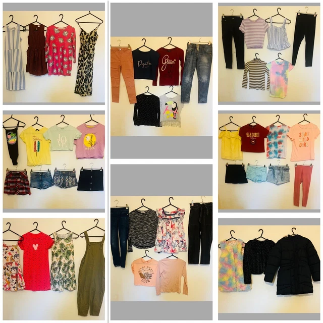 Huge Girls Clothes Bundle Age 8/9 Years 45 Items Next Zara Blue Zoo Jigsaw H&M