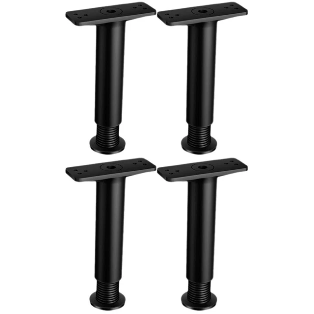 4 piezas patas ajustables para cama patas de soporte patas pie retráctil resistente