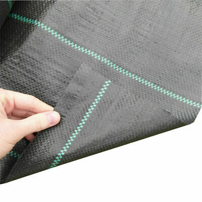 Heavy Duty 100gsm Weed Control Fabric Ground Cover Mat Membrane Garden Landscape 2