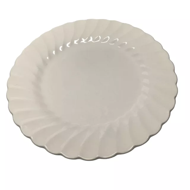 Myott “Olde Chelsea” Dinner Plate Staffordshire England Bone White Swirl 10”