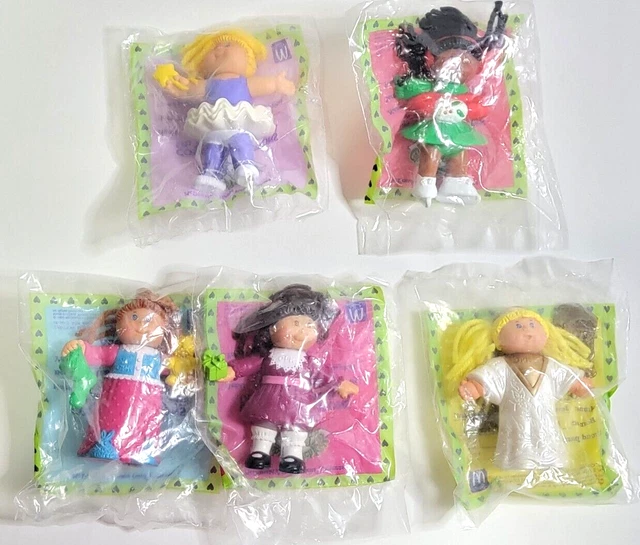 5 CABBAGE PATCH Kids McDonalds Happy Meal Toys 1992 Complete Set Sealed