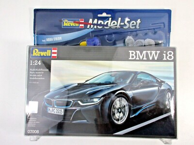 MAQUETTE REVELL BMW i8 1:24 MODEL SET PLASTIQUE NEUF COLLE+ PEINTURE - REF 07008