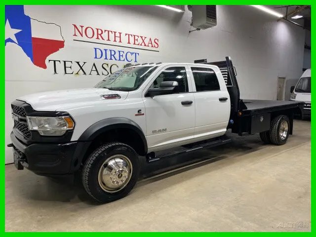 2019 Ram 5500 Chassis Cab 4x4 Diesel Dually Flat Bed Crew Touch Screen Aisin