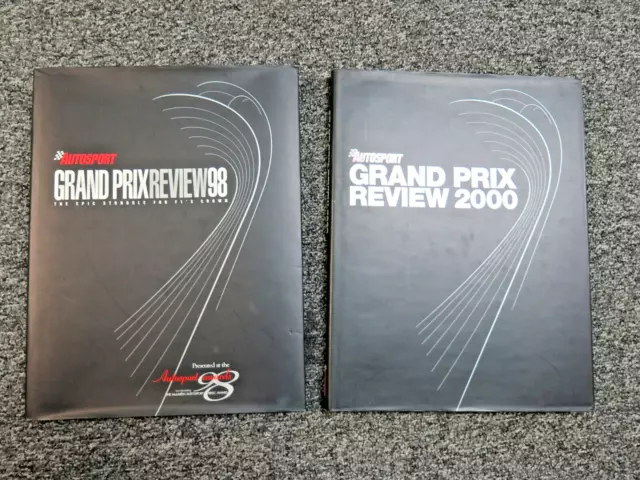 x2 Autosport Grand Prix Review 1998 and 2000 F1 Motorsports Books HARDBACK