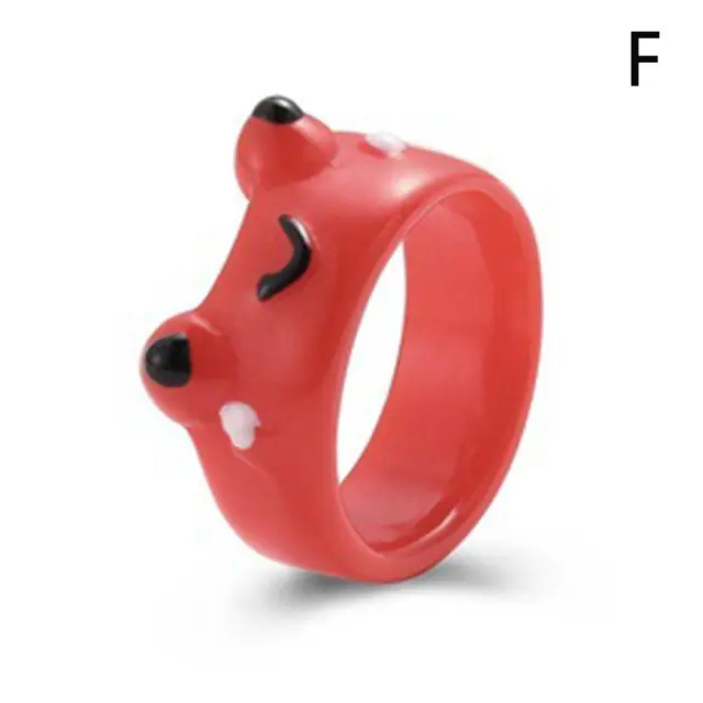 Red Frog Rings Cute Frog Rings Box Couple Rings Accessories Gift