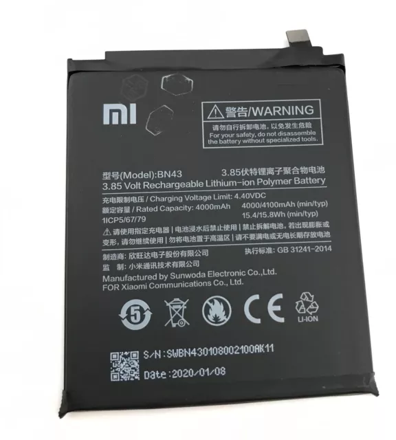 Bateria BN43 Para Xiaomi Redmi Note 4X Note 4 Version Global 4100 mAh