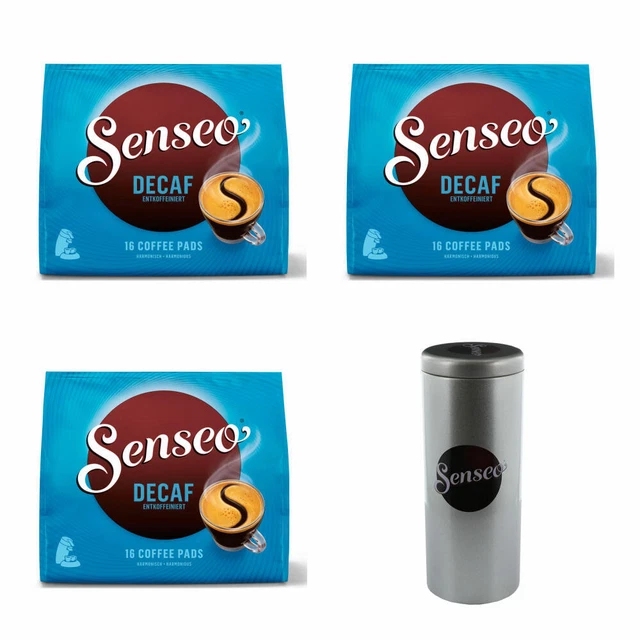Capsules Café Senseo Décaféiné - Lot De 3 Boîtes De 16 Dosettes - Nouveau Design