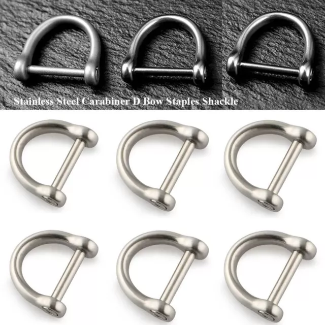 Stainless Steel D Bow Staples High Quality Key Ring  Ourdoor tool