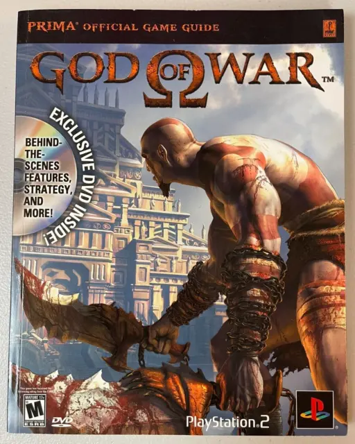 God Of War Official Game Strategy Guide PlayStation 2 PS2 with Sealed New DVD