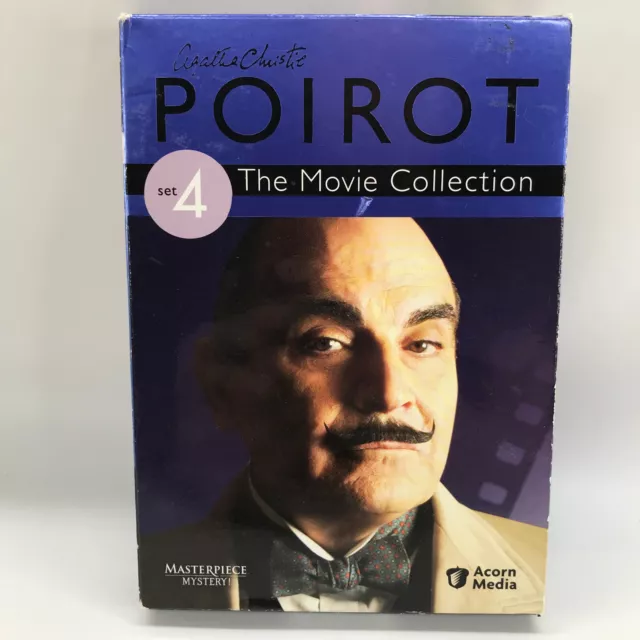 Agatha Christies Poirot: The Movie Collection - Set 4 (DVD 2009 3-Disc Set) Used