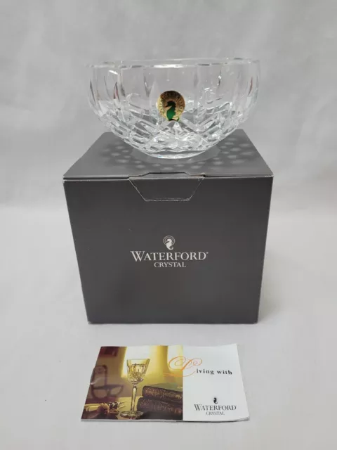 WATERFORD KELSEY Cut Lead Crystal 5"  Bowl  Open Sugar Bowl with Box Ireland