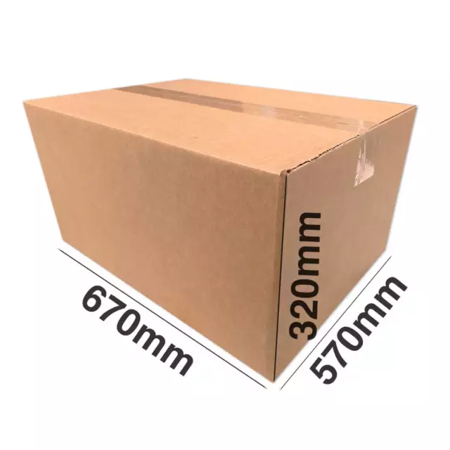 PACK CAJAS DE CARTON MARRON 670x570x320 mm B7 CARTON ENVIOS PAQUETERIA CAJAS