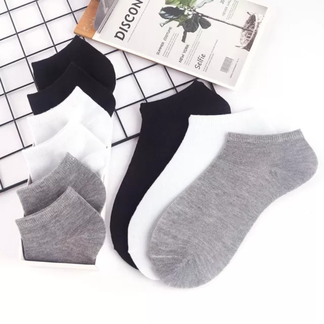 Breathable Cotton Ankle Socks - Sports Boat Sock Women Fashion Socks 10/5pairs S