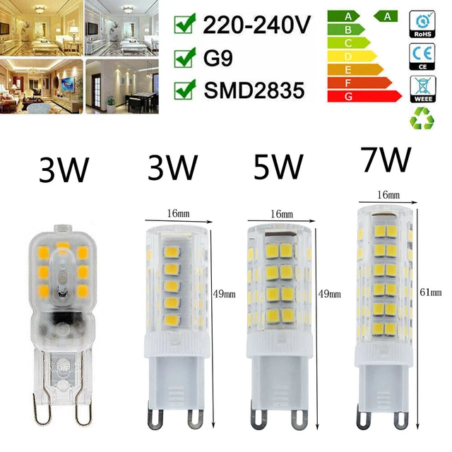 G9 LED 3W 5W 7W Glühbirnen Halogen Glühbirne Clear Capsule Ersetzt 220-240V