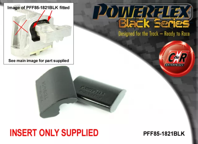 Powerflex Black Up Engmnt Insert pour Seat Ibiza Mk5 KJ1 (2017 PFF85-1821BLK