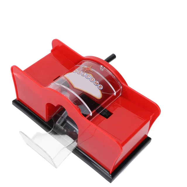 (Red)1‑2 Deck Manual Card Shuffler Poker Playing Card Casino Card Manual CHW