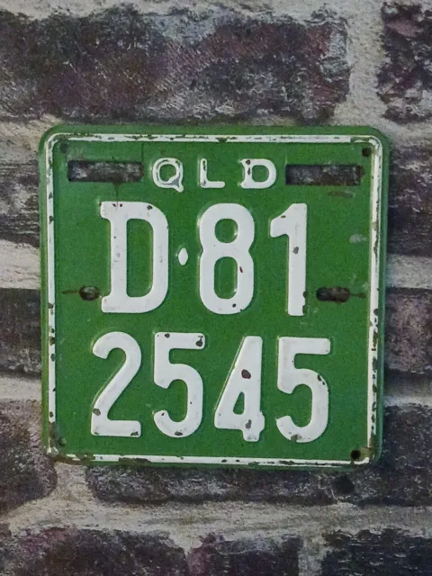 1981 Queensland Dealer Vintage Number Plate, Licence Plate