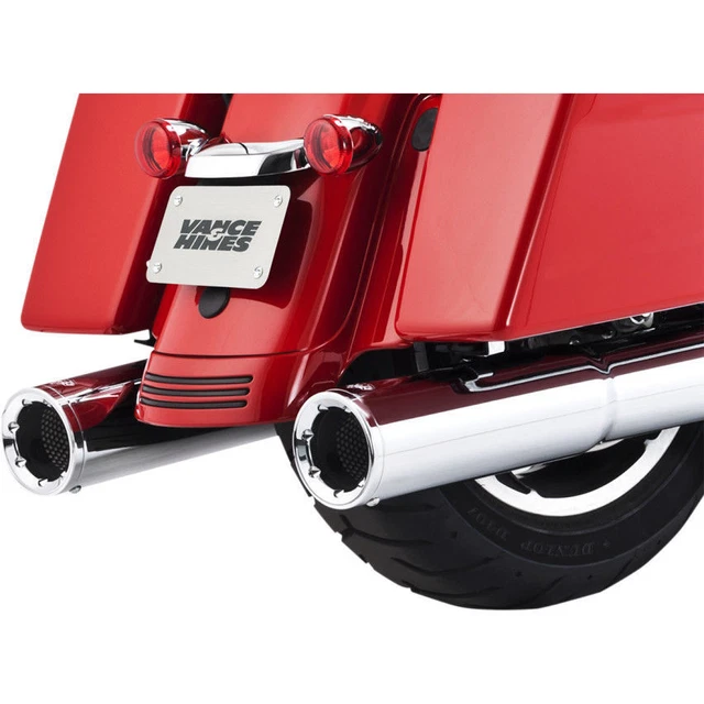 Vance Hines Chrome 4.5" Hi-Output Slip-On Exhaust Mufflers for 2017 Harley