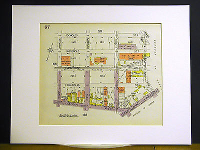 Brooklyn Map 1929 Matted SCHOLES MESEROLE STEWART SENECA PURDY JOHNSON GARDNER 2