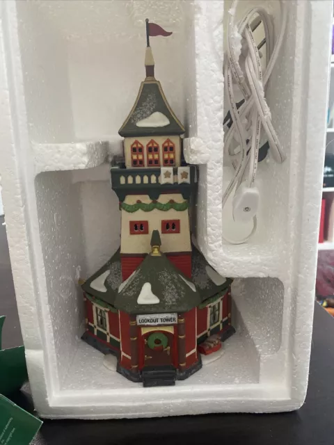 Department 56 North Pole Series Santas Lookout Tower Retired #56294 Christmas