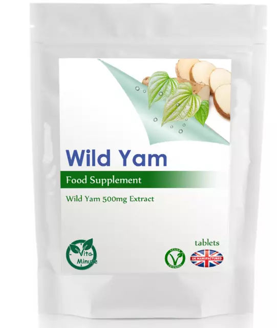 High Potency 500mg Wild Yam Extract (120 Tablets) Natural Phytoestrogens, UK