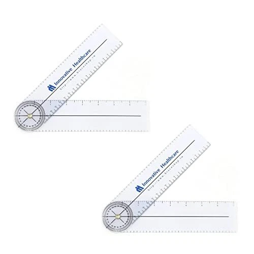 Sana-Vita Plastic Spinal Goniometer Physical Therapy Range of Motion Measurem...