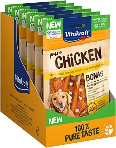 VITAKRAFT - Pure Chicken - Friandises Chien - Bâtonnets à Mâcher au Poulet et