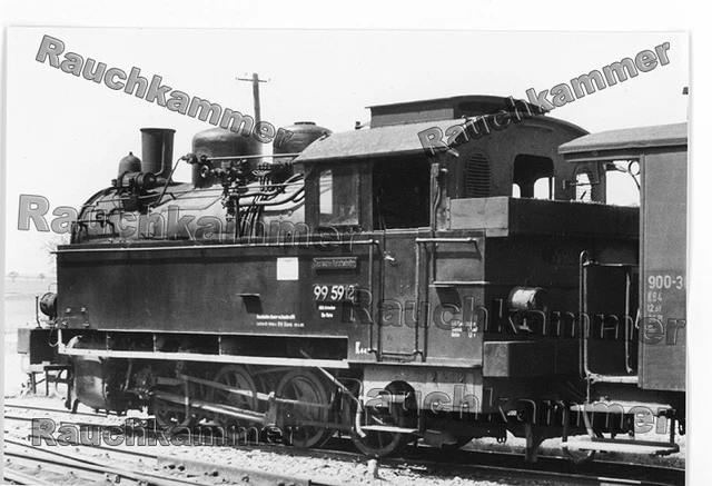 altes Baryt-Foto DR 99 5912 Gera-Pforten 1968 - ca 10x15