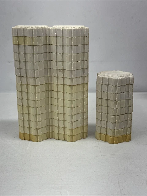Heroscape Terrain Lot 2 x 15 pieces 1 x 9 hex Snow Tiles Tundra 39 total white