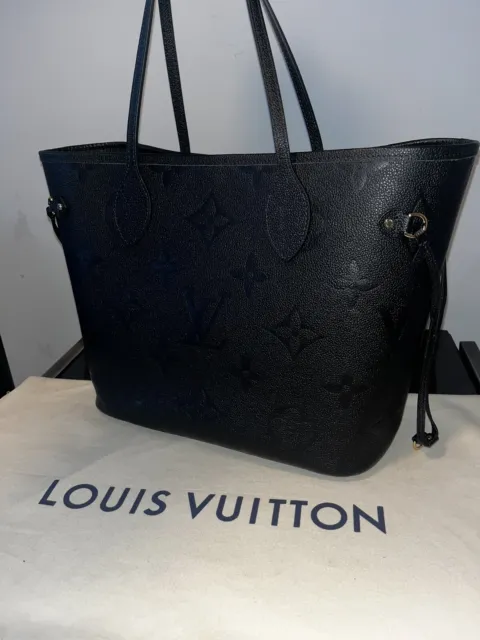 Auth Louis Vuitton Monogram Empreinte Neverfull MM M45686 Tote Bag
