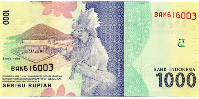 INDONESIA 1000 Rupiah 2016 (2017) P154 Tjut Meutia UNC Banknote 2