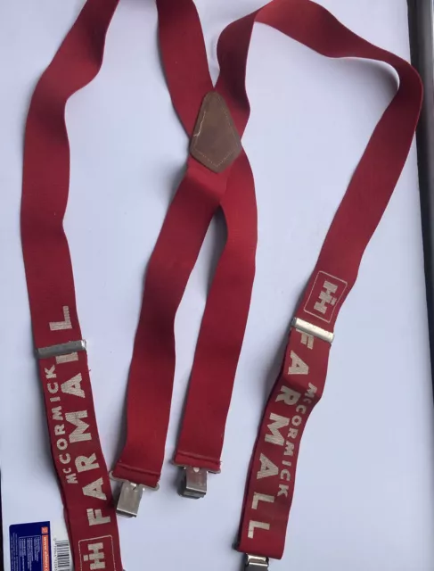 McCormick Farmall  Logo Red Stretchy Men's Suspenders International Harvester￼