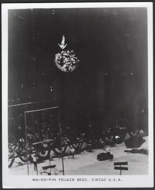 1960s Circus Act Polack Bros. Original Photo Still Aerial Trapeze Performers #3