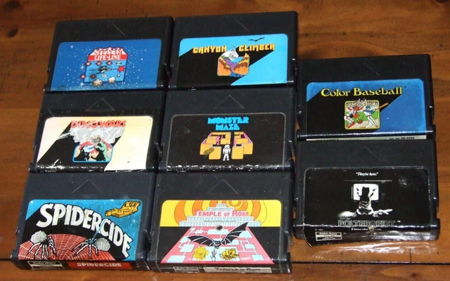 8 cartridge games for the Tandy TRS-80 Color Comptuer 1 2 3 Coco