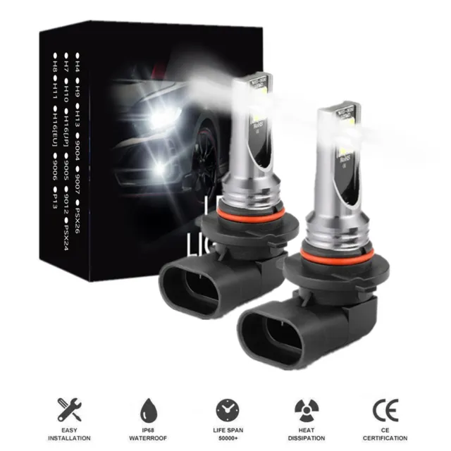 Led Lights Fog Light Bulbs 9005 9145 9140 H10 Super Bright Parts Accessories